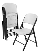 SILLA  PLEGABLE BLANCA LFT02810
