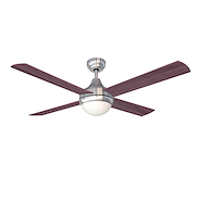 VENTILADOR DE TECHO 1,20 285RPM 80W 4 ASPAS MADERA LUZ VTHM314
