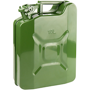 BIDON DE NAFTA 10L VERDE CHAPA FBIN10