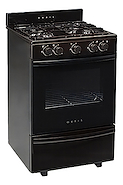 COCINA A GAS 55CM LÍNEA PLANA MACROVISION 4 HORNALLAS MARRÓN 838MC4M