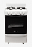 COCINA A GAS 55CM LÍNEA PLANA MACROVISION 4 HORNALLAS BLANCA 838BC4M