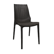 SILLA HARMONY NEGRA PLASTICO SIMIL RATAN HARMONY