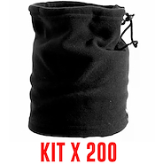 Kit X 200 Gorros Cuellos Termicos Polar Abrigo ALPINA MAYORISTA C/ Cordon