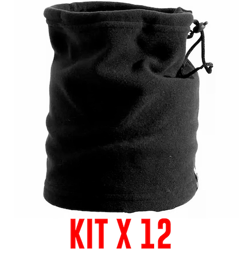 Kit X 12 Gorros Cuellos Termicos Polar Abrigo ALPINA MAYORISTA C/ Cordon - $ 30.168