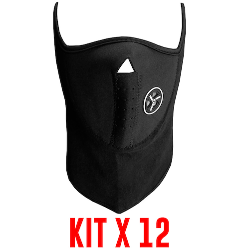 Kit X 12 Mascaras Neoprene Cuello Polar Invierno ALPINA MAYORISTA Respirador - $ 31.212