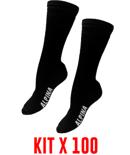 Kit X 100 Medias Termicas ALPINA MAYORISTA 3/4 Primera Piel - $ 312.300