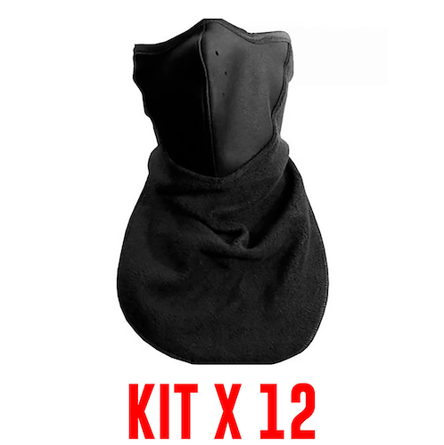 Kit X 12 Cuello Mascara Termica Neoprene Y Polar ALPINA MAYORISTA Con Pechera - $ 31.212