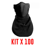 Kit X 100 Cuello Mascara Termica Neoprene Y Polar ALPINA MAYORISTA Con Pechera