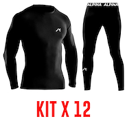 Kit X 12 Conjuntos Termicos Precio Mayorista ALPINA MAYORISTA Microfibra