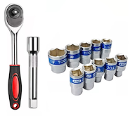 Kit Mayorista X10 Set Kit De Llaves Tubo (8mm-24mm) ALPINA MAYORISTA 12 Piezas