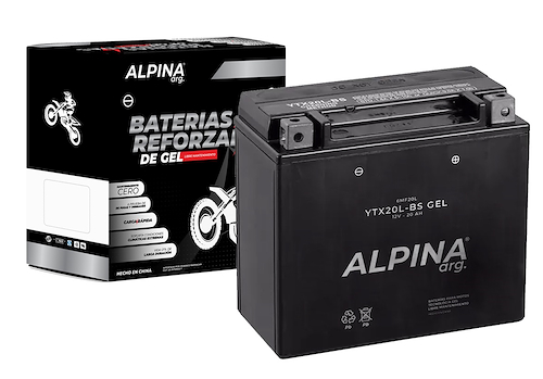 Bateria Moto Gel Libre Mantenimiento ALPINA YTX20L-BS / 6MF20L - $ 147.939  - STI Digital