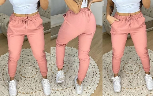 Pantalon Mujer Babucha Dama Elastizado ALPINA Jogger Bengalina