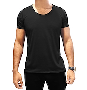 Remera Hombre Cuello Desbocado Abierto ALPINA Jersey Premium Tirillera