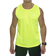 Remera Musculosa Deportiva Training Fit Running ALPINA Set Poliester