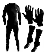 Kit Conjunto Termico + Guantes P Piel + Medias P Piel ALPINA Microfibra