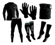 Kit Conjunto Termico + Guantes Medias PP Medias CA Cuello ALPINA Microfibra