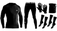 Kit Conjunto Termico + Guantes PP + 2 Medias PP + Cuello ALPINA Microfibra