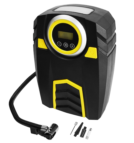 Compresor De Aire Digital 12V Con 3 Boquillas Auto Moto Bici ALPINA CA-660 - $ 30.164