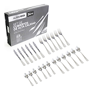 Set De Cubiertos Home Box Acero Inoxidable ALPINA 24 Piezas
