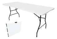 Combo 2 Mesas Exterior Picnic Plegable Polipropileno Hierro ALPINA 180 x 70 x 74 Cm