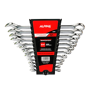 Set Juego Llaves Combinadas 6 A 24 mm Acero Cromo Vanadio ALPINA 12 Piezas
