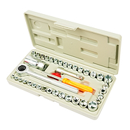 Set Caja Juego De Llaves Combinadas Tubo Herramientas Valija ALPINA 40 Piezas