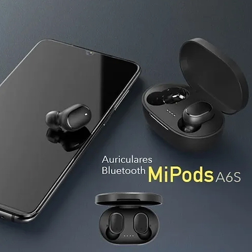 Auriculares A6s Bluetooth Inalambricos Mipods Tws In Ear