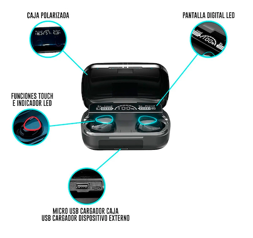 carolino Convertir una vez Auriculares Bluetooth Cargador Celular (Superiores al F9-5) GENERICO M10  Pro - $ 0,00 - STI Digital | Bicicletas - Motos - Herramientas