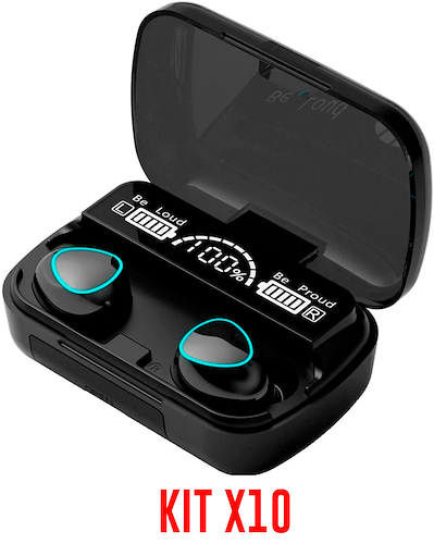 Kit X10 Auriculares Inalámbricos Bluetooth Cargador Celular GENERICO M10 Pro - $ 51.762