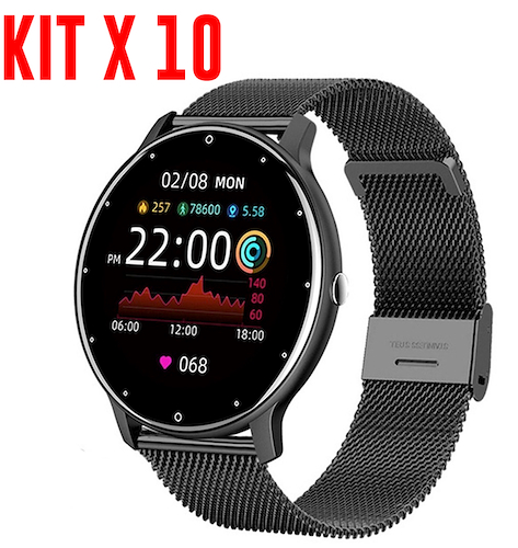Kit X10 Smartwatch Reloj Inteligente Resiste Agua GENERICO ZLD02 Metalico -  $ 365.698 - STI Digital