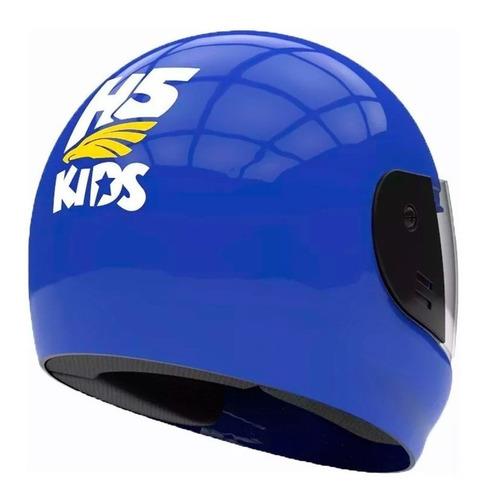 Casco Xs Moto Niño Niña Halcon H5 Kids Integral + Stickers