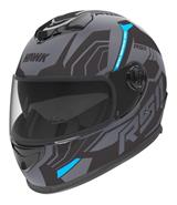 Casco Moto Abierto Hawk 721 Negro Brillante Todos Los Talles