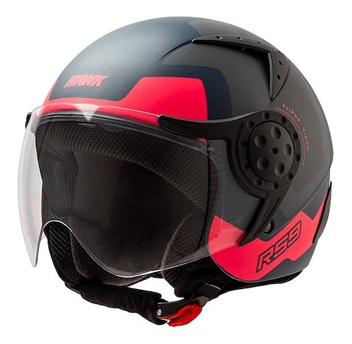 Casco Moto Hawk Abierto Con Visor HAWK RS9 Bullet - $ 15.529