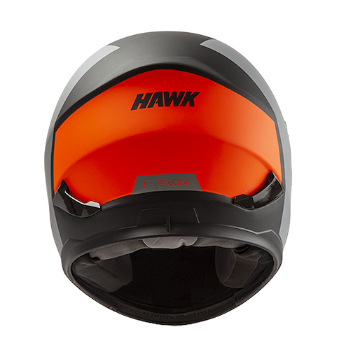 Casco para moto integral Hawk RS1 naranja fluo f talle XL