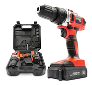 Taladro Inalambrico 20V + Maletin + Accesorios HESSEN 016-5300