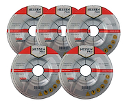 5 Discos De Desbaste Metal Amoladora HESSEN 115 X 6.0 X 22.2