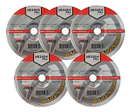 5 Discos Desbaste Metal Amoladora HESSEN 180 X 6.0 X 22.2