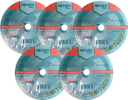 5 Discos Corte Metal Acero Inoxidable Amoladora HESSEN 230 X 2.0 X 22.2