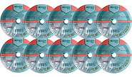 10 Discos Corte Metal Acero Inoxidable Amoladora HESSEN 230 X 2.0 X 22.2