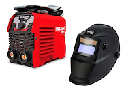 Kit Soldadora Electrica Inverter 130 Amp + Mascara HESSEN 016-6920 + 080-2935
