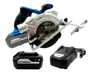 Kit Sierra Circular + Bateria 4,0Ah + Cargador HYUNDAI Hyccs20 / Hybp20-4 / Hybc20 Linea Nueva