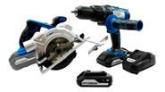 Kit Taladro + Sierra Circular + Bateria 2,0 Ah HYUNDAI Hycd20 / Hyccs20 / Hybp20-2 Linea Nueva - $ 370.631