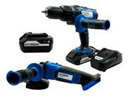 Kit Taladro 13Mm + Amoladora 115M + Bateria 4,0A HYUNDAI Hycd20 / Hycag20 / Hybp20-4 Linea Nueva