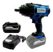 Kit Llave De Impacto + Bateria 4.0 Ah + Cargador HYUNDAI Hycwm20 / Hybp20-4 / Hybc20 Linea Nueva