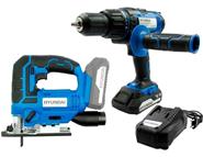 Kit Taladro Percutor 20V 13Mm + Sierra Caladora 2700Rpm HYUNDAI Hycsj20 / Hycd20 Linea Nueva