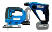 Kit Sierra Caladora 20V 2700Rpm + Rotomartillo 1.1J HYUNDAI Hycsj20 / Hycrh20