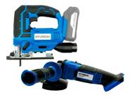 Kit Sierra Caladora 20V 2700Rpm + Amoladora Angular HYUNDAI Hycsj20 / Hycag20