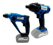 Kit Taladro Atornillador 20V 2800Rpm + Rotomartillo HYUNDAI Hycus20 / Hycrh20