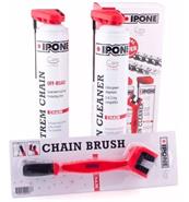 Kit Limpieza Y Mantenimiento (Chainlube + Cepillo + Cleaner) IPONE Pack Chain Off Road