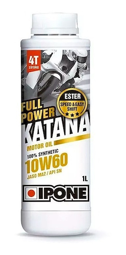 Aceite De Moto Sintetico 10W60 IPONE Full Power Katana - $ 8.993